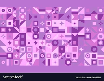 Chaotic colorful geometrical mosaic pattern vector image
