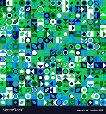 Chaotic geometric pattern background - abstract vector image