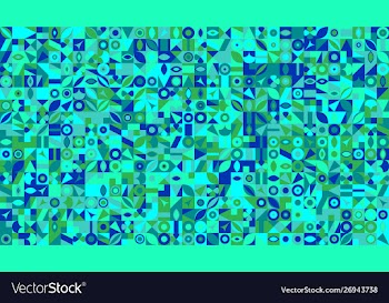 Chaotic geometrical pattern background - random vector image