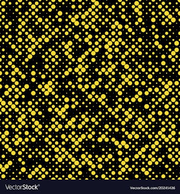 Chaotic halftone circle pattern background from vector image