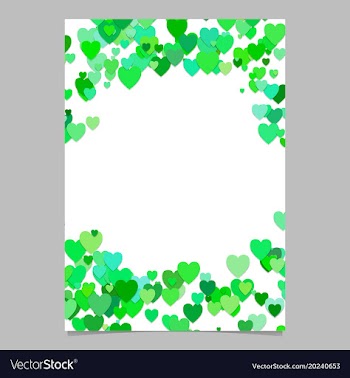 Chaotic heart page template design - valentines vector image
