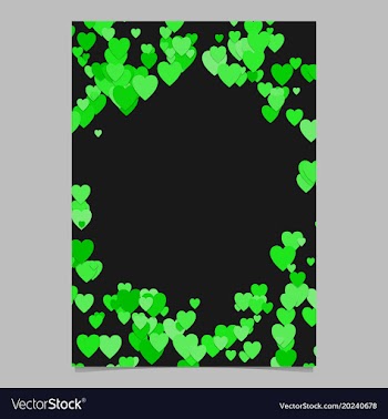 Chaotic heart page template design - valentines vector image