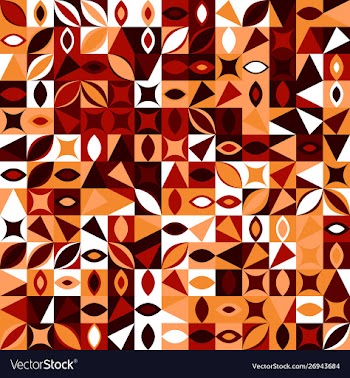 Chaotic mosaic pattern background - colorful vector image