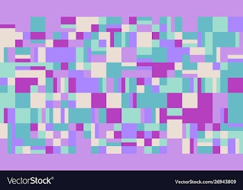 Chaotic random colorful rectangular mosaic vector image