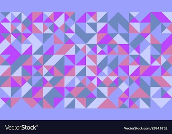 Chaotic random geometrical mosaic pattern vector image