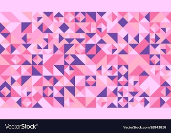 Chaotic random geometrical triangle mosaic vector image