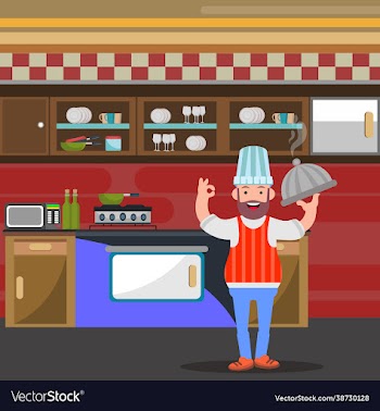 character design cook in a restaurant