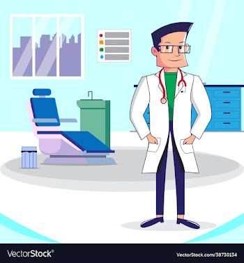 character design doctor with hospital