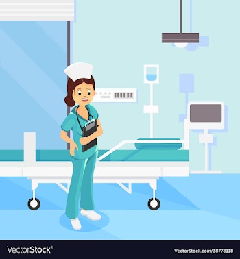 character design nurse in hospital