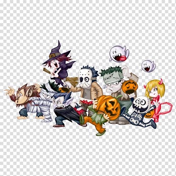 Character Halloween , Calabaza Halloween Pumpkin, Halloween transparent background PNG clipart
