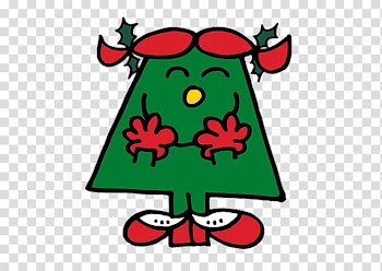 Character illustration, Little Miss Christmas transparent background PNG clipart