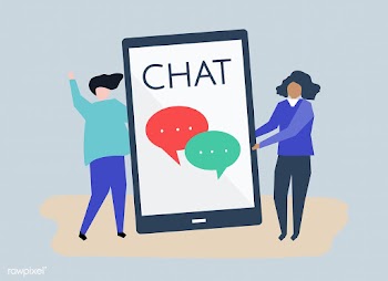 Character illustration of a couple and a text.. | Free stock vector - 480969