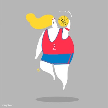 Character illustration of a female basketball.. | Free stock vector - 456621
