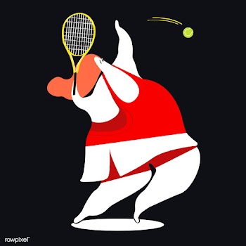 Character illustration of a female tennis pla.. | Free stock vector - 456609