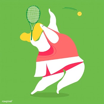 Character illustration of a female tennis pla.. | Free stock vector - 456610