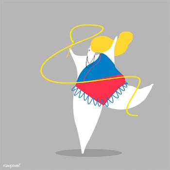 Character illustration of a gymnast woman | Free stock vector - 456605