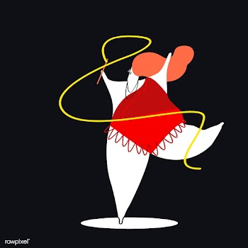 Character illustration of a gymnast woman | Free stock vector - 456617