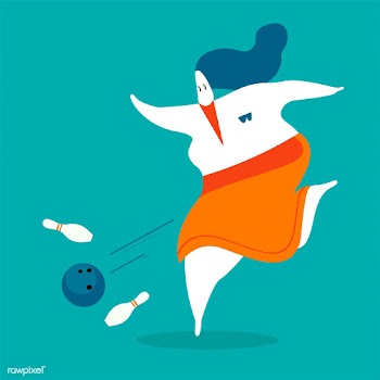 Character illustration of a woman playing bow.. | Free stock vector - 456579
