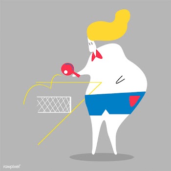 Character illustration of a woman playing pin.. | Free stock vector - 456589