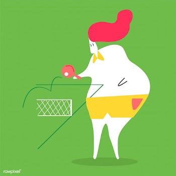 Character illustration of a woman playing pin.. | Free stock vector - 456626