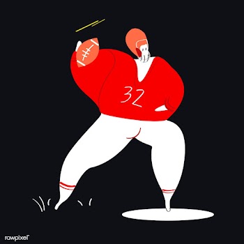 Character illustration of an American footbal.. | Free stock vector - 456584