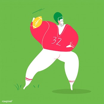 Character illustration of an American footbal.. | Free stock vector - 456612