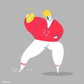 Character illustration of an American footbal.. | Free stock vector - 456625