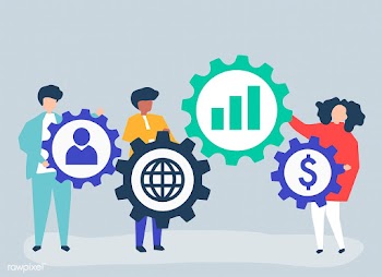 Character illustration of business people hol.. | Free stock vector - 479198