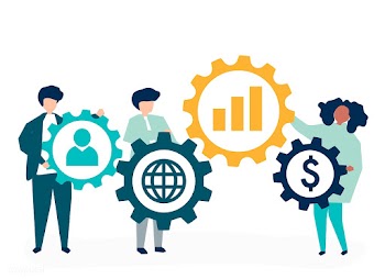 Character illustration of business people hol.. | Free stock vector - 480356