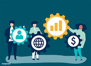 Character illustration of business people hol.. | Free stock vector - 480358
