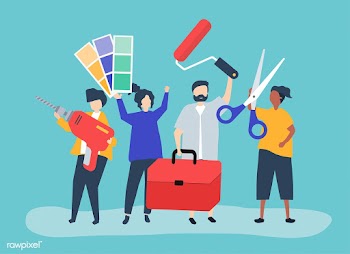 Character illustration of home improvement co.. | Free stock vector - 478190