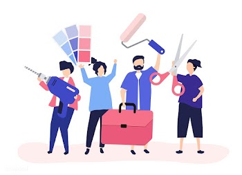 Character illustration of home improvement co.. | Free stock vector - 478744