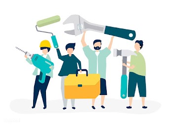Character illustration of home improvement co.. | Free stock vector - 478750