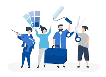 Character illustration of home improvement co.. | Free stock vector - 478753