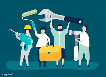 Character illustration of home improvement co.. | Free stock vector - 479900