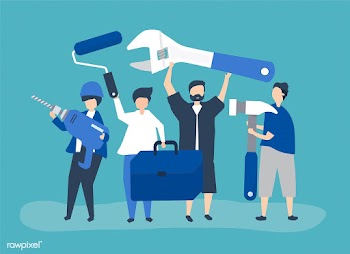 Character illustration of home improvement co.. | Free stock vector - 479947