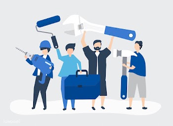 Character illustration of home improvement co.. | Free stock vector - 479961