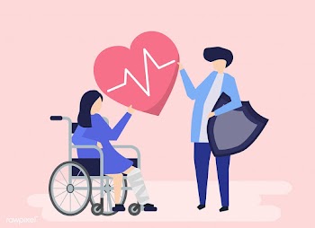 Character illustration of people holding heal.. | Free stock vector - 478895