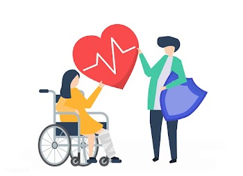 Character illustration of people holding heal.. | Free stock vector - 478959