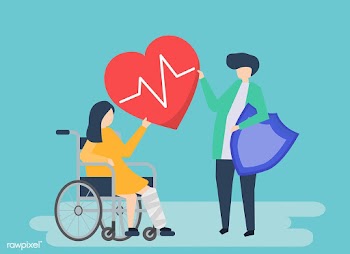 Character illustration of people holding heal.. | Free stock vector - 479503
