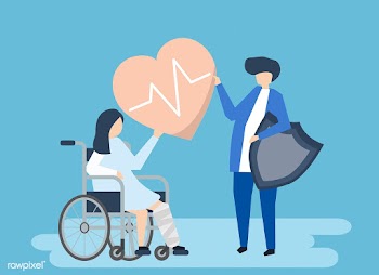 Character illustration of people holding heal.. | Free stock vector - 479507