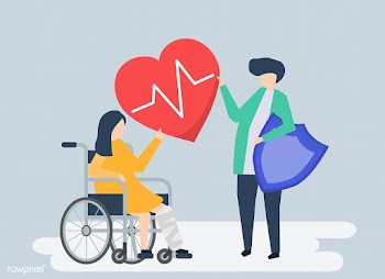 Character illustration of people holding heal.. | Free stock vector - 480417