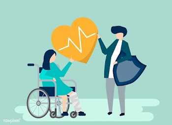 Character illustration of people holding heal.. | Free stock vector - 480430