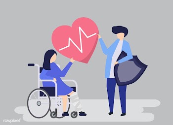 Character illustration of people holding heal.. | Free stock vector - 480468