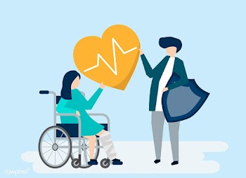 Character illustration of people holding heal.. | Free stock vector - 480516