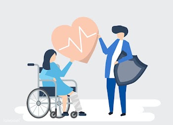 Character illustration of people holding heal.. | Free stock vector - 480522