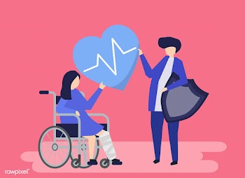 Character illustration of people holding heal.. | Free stock vector - 480529