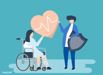 Character illustration of people holding heal.. | Free stock vector - 480536