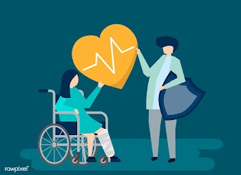 Character illustration of people holding heal.. | Free stock vector - 480583