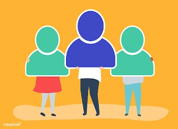 Character illustration of people holding user.. | Free stock vector - 478455